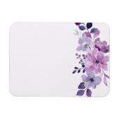 Aquarell lila Blumenstrauß Magnet (Horizontal)