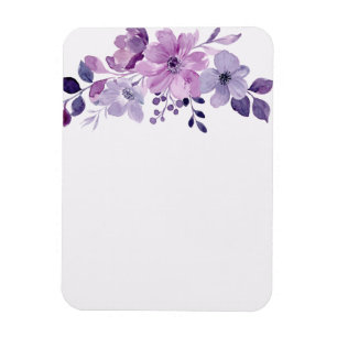 Aquarell lila Blumenstrauß  Magnet