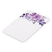 Aquarell lila Blumenstrauß Magnet (Linke Seite)