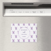 Aquarell lila Blumenstrauß Magnet (In Situ (Geschirrspüler))