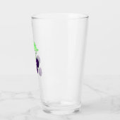 Aquarell Lila Brombeere Botanisch Glas (Links)