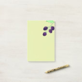 Aquarell Lila Brombeere Botanisch Post-it Klebezettel (Auf Schreibtisch)