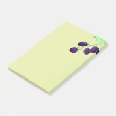 Aquarell Lila Brombeere Botanisch Post-it Klebezettel (angewinkelt)