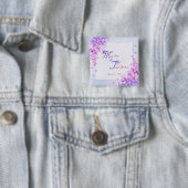 Aquarell Lila Fliederblüte Button (Beispiel)