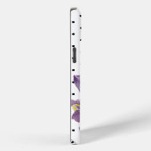 Aquarell Lila Iris Schwarz-weiß Polka Dots Case-Mate iPhone Hülle (Rückseite / Rechts)