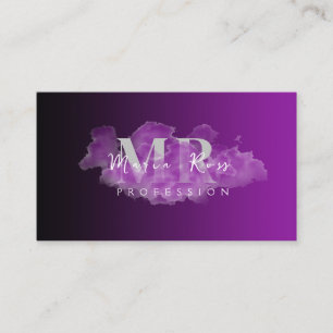 Aquarell Lila Logo Roségold Lila Rauch Visitenkarte