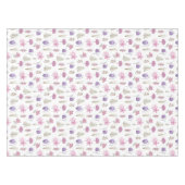 Aquarell Lila Pink Englisch Wildblume Party Tischdecke (Vorderseite (Horizontal))