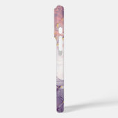 Aquarell Lila Rosa Alkohol Tinte Gold Glitzer C Case-Mate iPhone Hülle (Rückseite / Links)