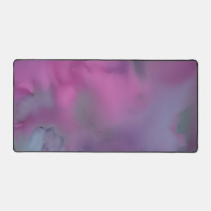 Aquarell Lila Rosa Rauchgrau Abstrakt Schreibtischunterlage