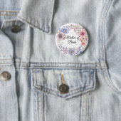 Aquarell-Lila- und -Blaue-Mutter-der-Braut-Nadel Button (Beispiel)