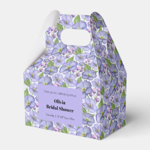 Aquarell Lila Veilchen & Floralmuster Geschenkschachtel