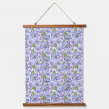 Aquarell Lila Veilchen & Floralmuster
