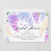 Aquarell Lilac Bridal Dusche Einladung (Vorderseite)