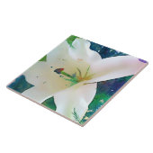 Aquarell-Lilie 6"" Fliese x6 oder Trivet (Seite)