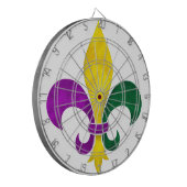 Aquarell-Lilie Dartscheibe (Vorderseite Links)