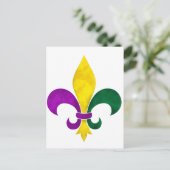 Aquarell-Lilie Postkarte (Stehend Vorderseite)