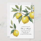 Aquarell-Limonelle Einladung (Vorderseite)