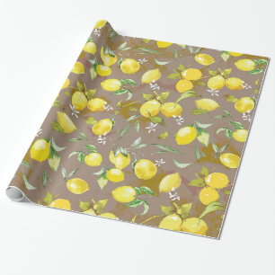 Aquarell-Limonelle Geschenkpapier