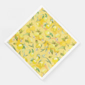 Aquarell-Limonelle IV Serviette (Ecke)