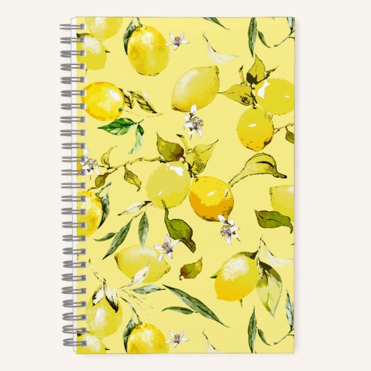 Aquarell-Limonen 16 Notizblock (Vorderseite)