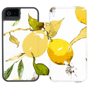 Aquarell-Limonen 17 Incipio Watson™ iPhone 5 Geldbörsen Hülle