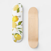 Aquarell-Limonen 17 Skateboard (Vorderseite)