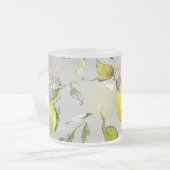 Aquarell-Limonen 18 Mattglastasse (Vorderseite Links)