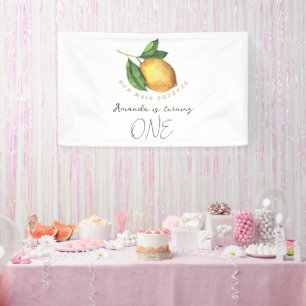 Aquarell-Limonen-1.-Geburtstagsfeier Banner