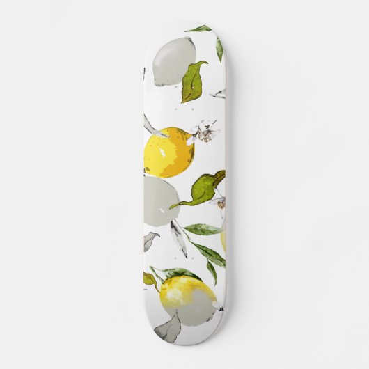 Aquarell-Limonen 20 Skateboard (Vorderseite)