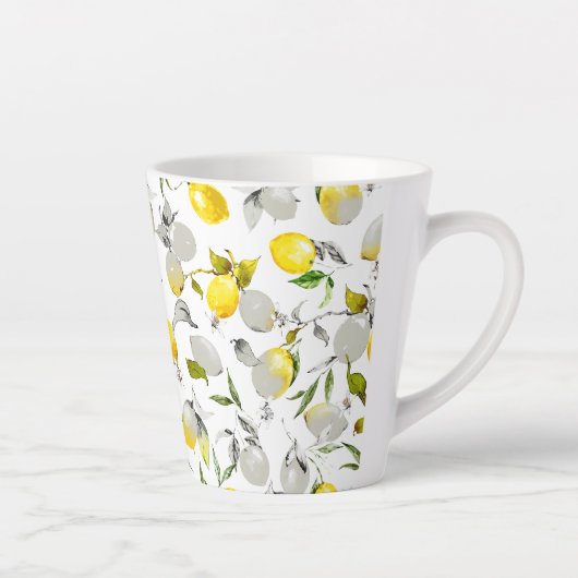 Aquarell-Limonen 21 Milchtasse (Rechts)