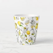 Aquarell-Limonen 21 Milchtasse (Vorderseite)