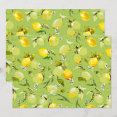 Aquarell-Limonen 22 Save The Date (Vorne/Hinten)