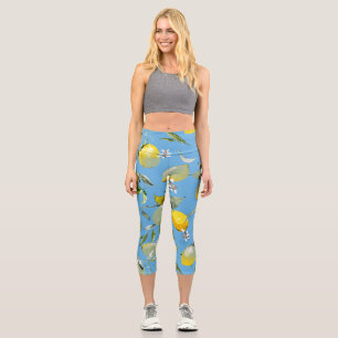 Aquarell-Limonen 26 Capri Leggings