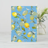 Aquarell-Limonen 27 Save The Date (Stehend Vorderseite)