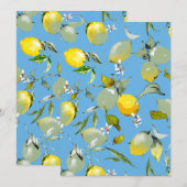 Aquarell-Limonen 27 Save The Date (Vorne/Hinten)