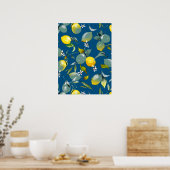 Aquarell-Limonen 29 Poster (Küche)