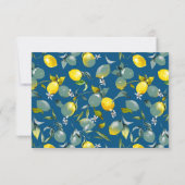 Aquarell-Limonen 29 Save The Date (Rückseite)