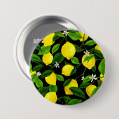 Aquarell-Limonen 2 Button (Vorne & Hinten)