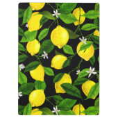 Aquarell-Limonen 2 Klemmbrett (Rückseite)