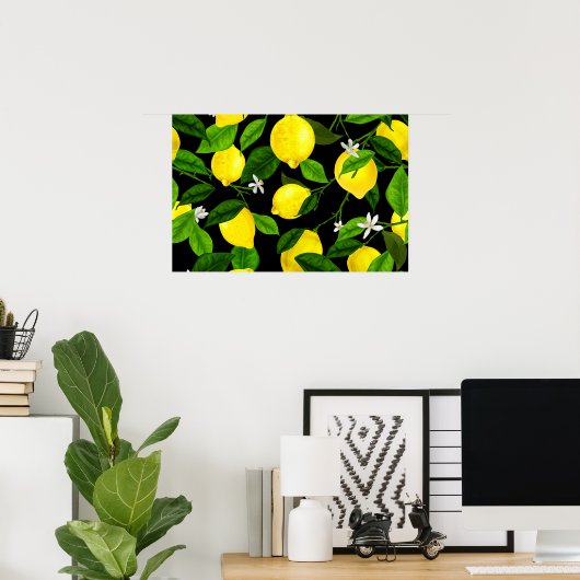 Aquarell-Limonen 2 Poster (Heimbüro)