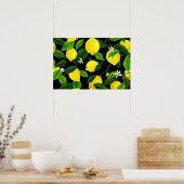 Aquarell-Limonen 2 Poster (Küche)
