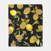 Aquarell-Limonen 31 Fleecedecke (Vorderseite)