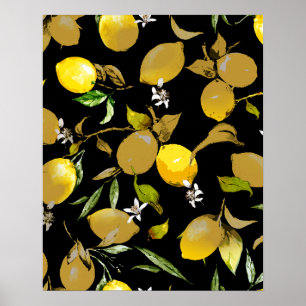 Aquarell-Limonen 31 Poster