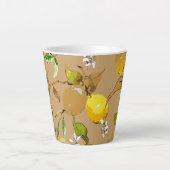 Aquarell-Limonen 33 Milchtasse (Vorderseite)