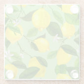Aquarell-Limonen 3 Glasuntersetzer (Rückseite)