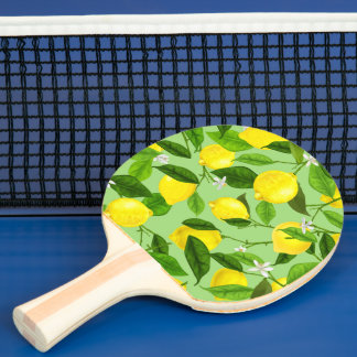 Aquarell-Limonen 3 Tischtennis Schläger