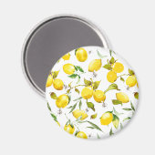 Aquarell-Limonen 5 Magnet (Vorderseite/Rückseite)