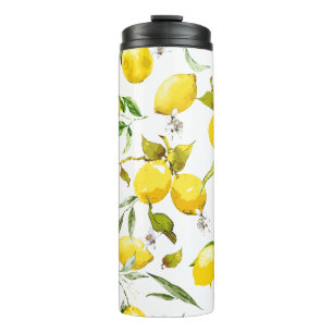Aquarell-Limonen 5 Thermosbecher