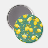 Aquarell-Limonen 6 Magnet (Vorderseite/Rückseite)