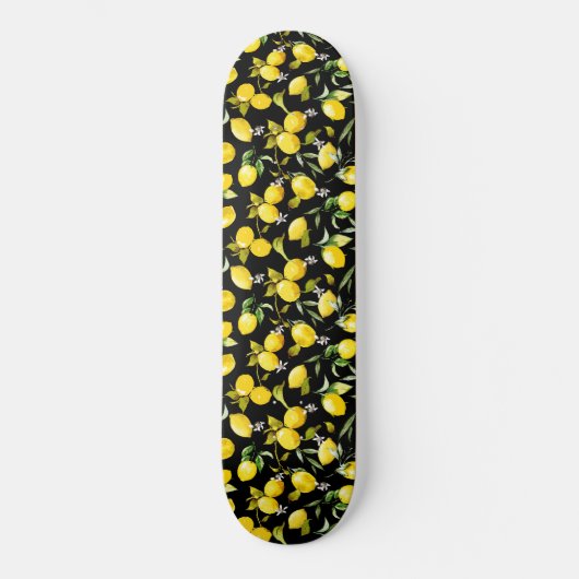 Aquarell-Limonen 7 Skateboard (Vorderseite)
